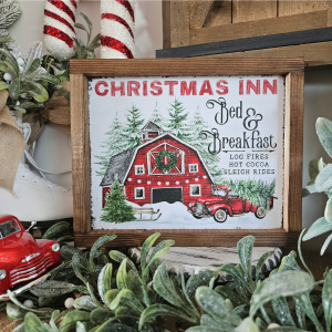 Cadre Sign Farmhouse - Christmas Inn
