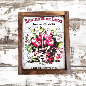 cadre-sign-farmhouse-en-bois-epicerie-en-gros-carpentras-beaumes-de-venise-decoration-saisonniere-vintage-rustique-campagne-ferme