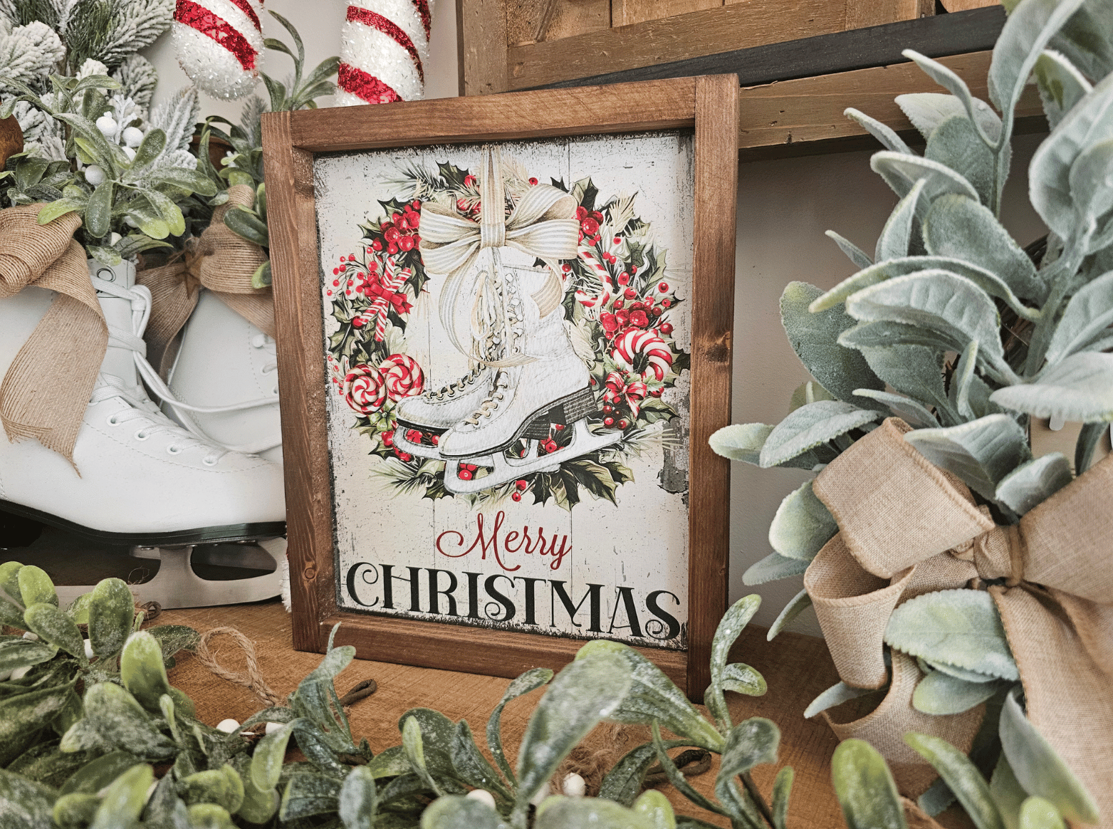 cadre-sign-farmhouse-merry-christmas--decoration-saisonniere-noel-christmas-winter-skate-rental-vintage-cottage-rustique-campagnard-champetre-ferme-shabby (2)