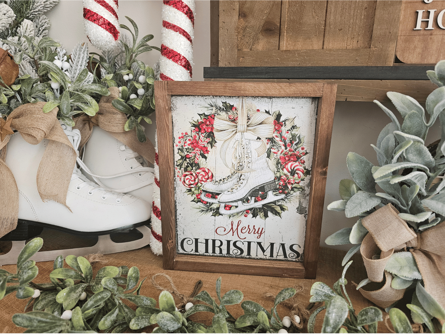 cadre-sign-farmhouse-merry-christmas--decoration-saisonniere-noel-christmas-winter-skate-rental-vintage-cottage-rustique-campagnard-champetre-ferme-shabby (4)