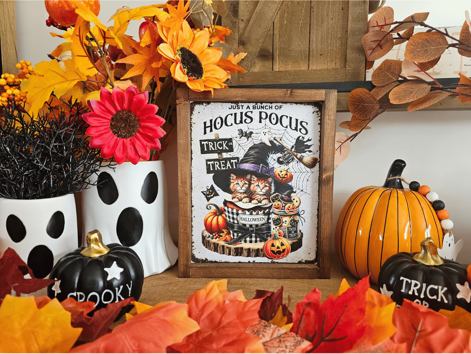 cadre-sign-farmhouse-hocus-pocus-trick-or-treat-decoration-saisonniere-automne-halloween-fall-pumpkin-autumn-vintage-cottage-rustique-campagnard-champetre-ferme-shabby