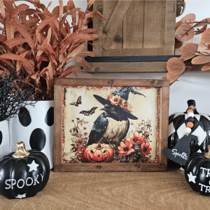 cadre-sign-farmhouse-oiseau-jack-o-lantern-decoration-saisonniere-automne-halloween-fall-pumpkin-autumn-vintage-cottage-rustique-campagnard-champetre-ferme-shabby