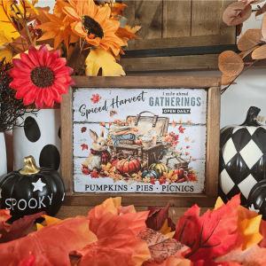 cadre-sign-farmhouse-spiced-harvest-gatherings-decoration-saisonniere-automne-halloween-fall-pumpkin-autumn-vintage-cottage-rustique-campagnard-champetre-ferme-shabby