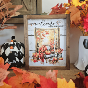 tableau automne farmhouse