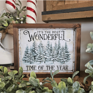 tableau décoratif farmhouse artisanal