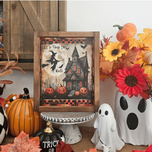 sorcière décoration rustique