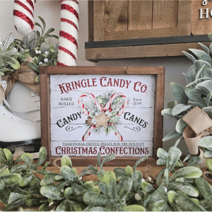 cadre décoratif Noël style farmhouse
