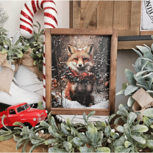 Cadre Sign Farmhouse - Fox Winter
