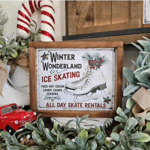 Cadre Sign Farmhouse - Ice Skating