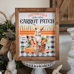 Décoration murale campagne chic carrot patch style cottage