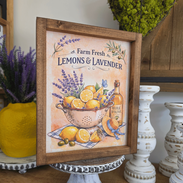 Cadre Lemons & Lavender x Sweet and Cosy | Déco farmhouse