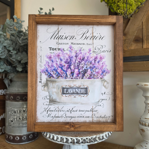 Cadre Sign Farmhouse – Lavande Maison Bévière