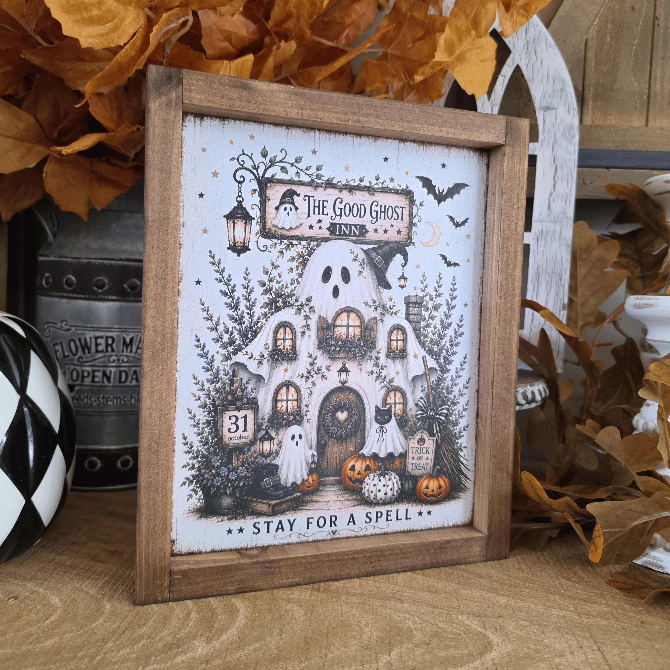 Cadre fantôme Halloween farmhouse The Good Ghost Inn